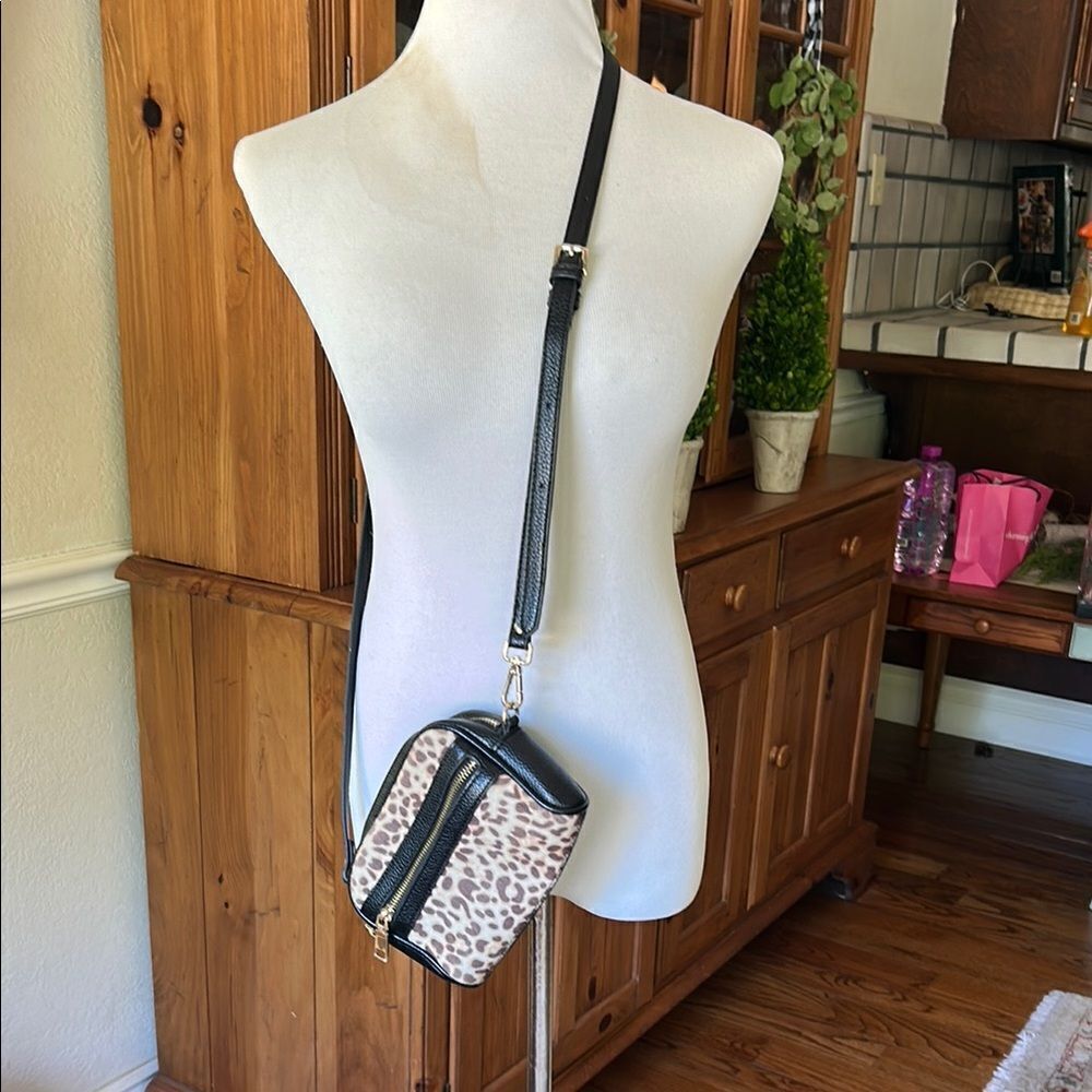 Steve Madden Leopard Print Small Crossbody Bag